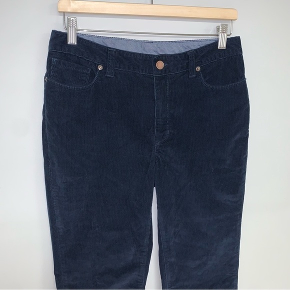 L.L. Bean Favorite Fit Bootcut Pants Women's Size 6 US Navy Blue Corduroy Jeans - Picture 4 of 12